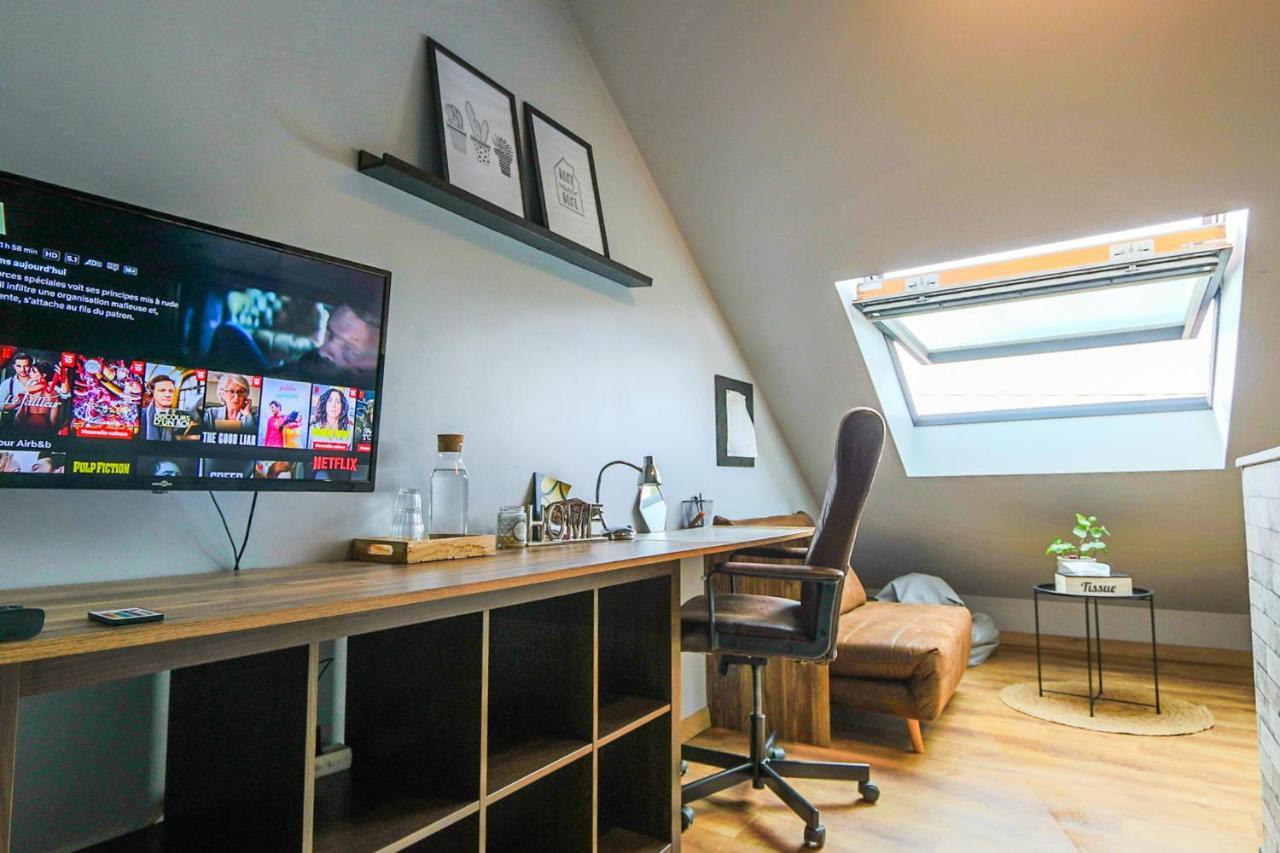 Maisonnette En Duplex Avec Terrasse Breux-Jouy Dış mekan fotoğraf